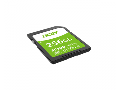 Acer SC900 SDXC UHS-II V90 – Thẻ nhớ tốc độ cao 300/260 MB/s, quay 4K mượt, chụp burst RAW